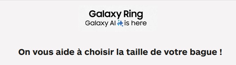 Offre pour SAMSUNG Galaxy Ring Taille 5 Or